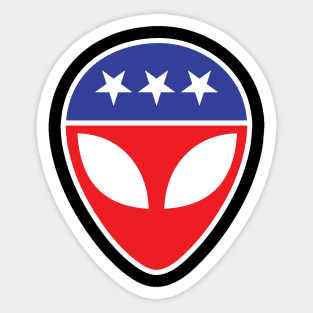 Vote Alien Parody Politics Funny US Election 2020 Sticker